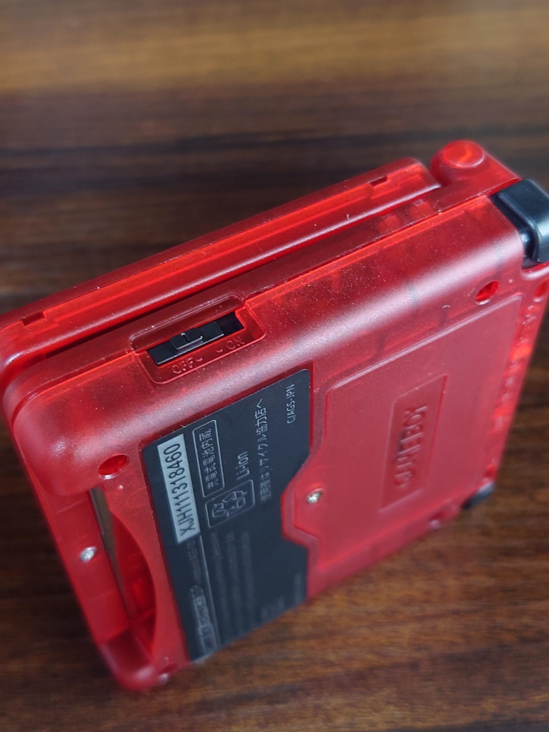 ゲームボーイアドバンスSP  クリアレッド　充電器付き　GBASP ゲームボーイアドバンスSP クリアレッド 充電器付き GBASP